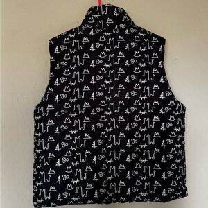 Black and White Patterned Vest